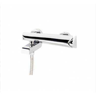 Grifo monomando baño-ducha de instalación mural serie Seven referencia 90041026 Galindo