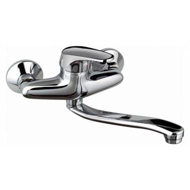 Wall-mounted single-lever kitchen tap with low spout Series 1400