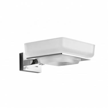 Saboneteira Cromados Modernos da série Capri. Referência CAP03