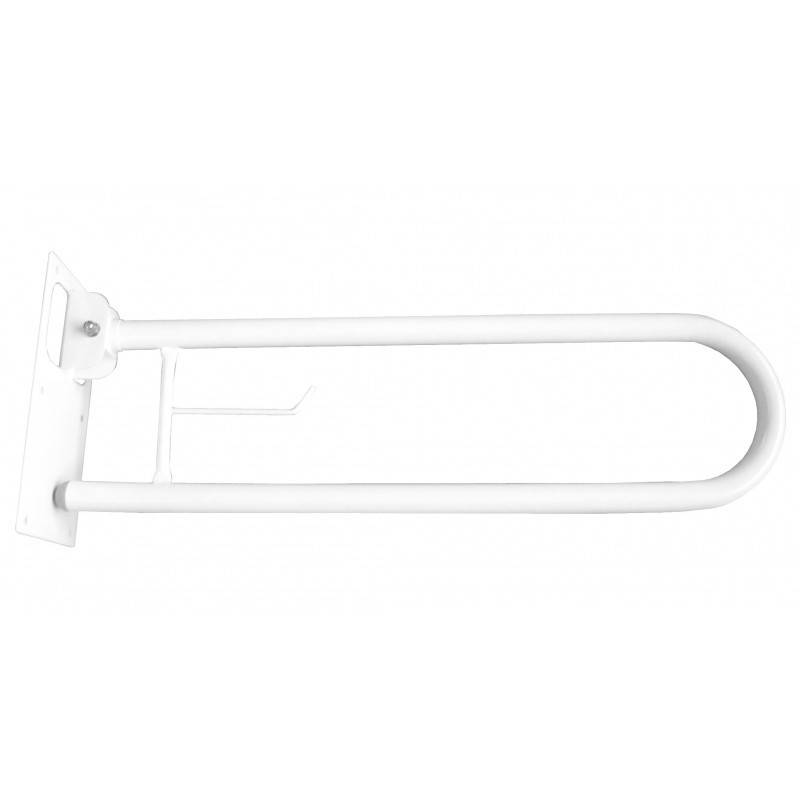 Barre d'appui pivotante et pliable Cromados Modernos avec porte-rouleau de papier toilette. Référence MNV64BB