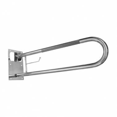Barre d'appui rotative et pliable antidérapante avec porte-rouleau de papier toilette Cromados Modernos . Référence MNV34
