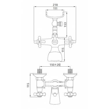 Robinet monobloc pour douche et salle de bain Série 1700