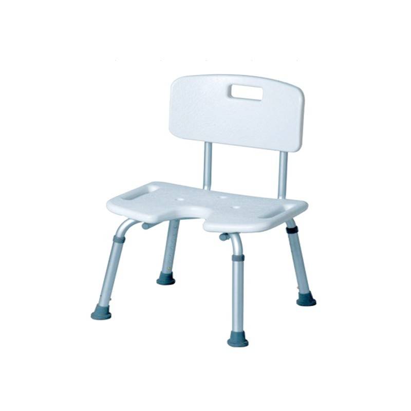 Modern chrome adjustable bathroom chair