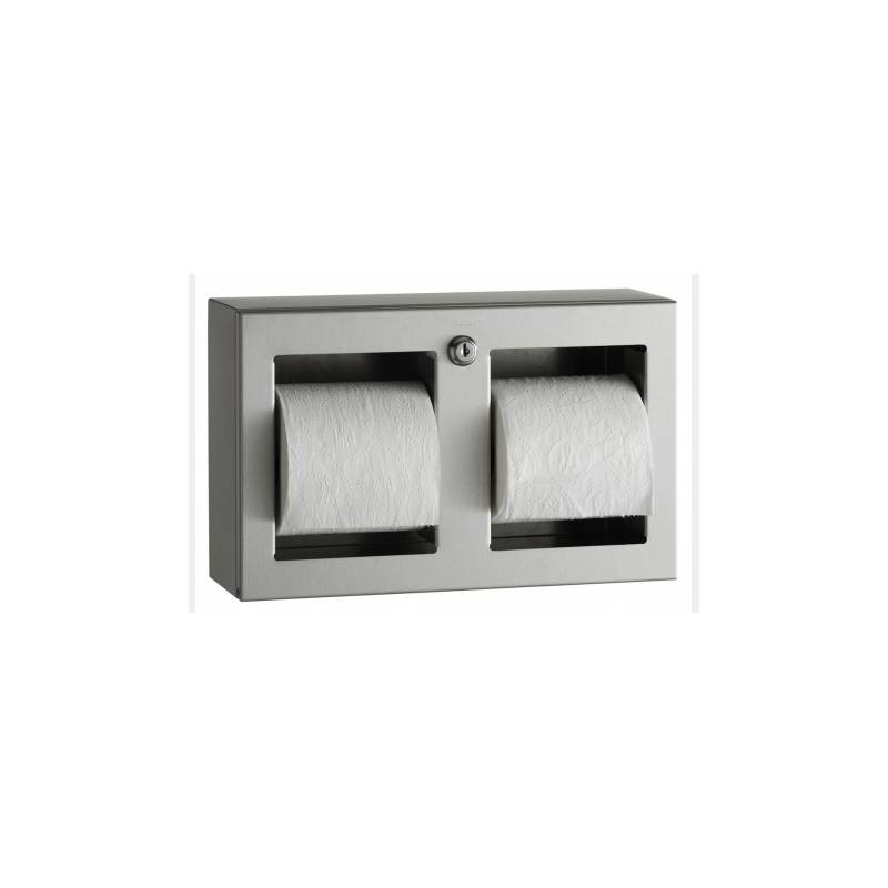 Porte-rouleau de papier toilette mural double de marque Bobrick