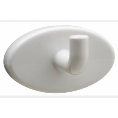 Cabide em poliamida branca brilhante, marca Bobrick