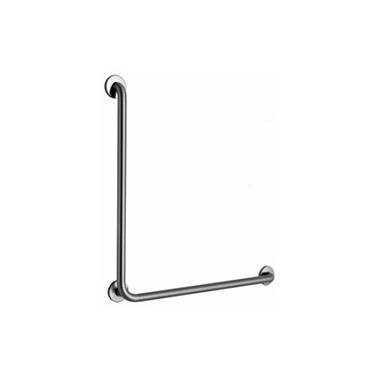 Barra de apoio de aço inoxidável com ângulo de 90º da marca Bobrick
