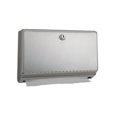 Distributeur d'essuie-mains mural horizontal de marque Bobrick