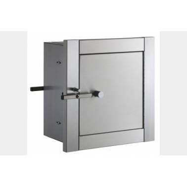 Built-in cabinet for transferring medicines from one room to another, Bobrick brand