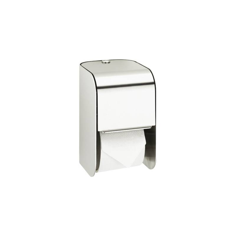 Portarrollos doble a pared fabricado en acero inoxidable acabado satinado modelo XINOX marca Franke KWC, referencia XINX672