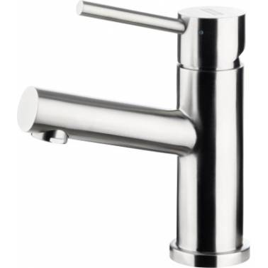 Einhebelmischer für Waschbecken aus Edelstahl, Marke Franke KWC, Referenz AQSX100