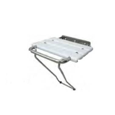 Assento de banho dobrável com suporte cromado moderno