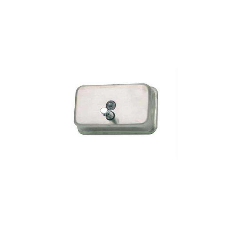 Dosificador de jabón acero inoxidable horizontal de 1 litro Komercia. Referencia ACC-147
