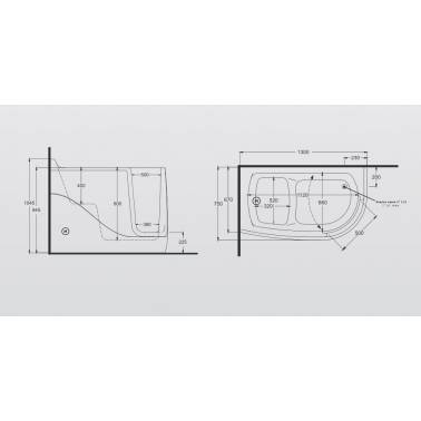 Vasca da bagno geriatrica con porta in fibra di vetro e acciaio inox, marca Komercia