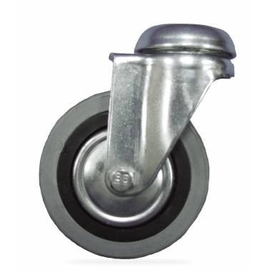 Roda galvanizada Fricosmos 125mm de diâmetro sem freio