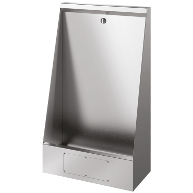 Orinatoio da pavimento individuale o collettivo in acciaio inox, da incasso o da parete, diverse misure. Riferimento STL-1145