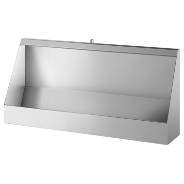 Orinatoio collettivo sospeso in acciaio inox satinato, varie misure, marca Komercia .