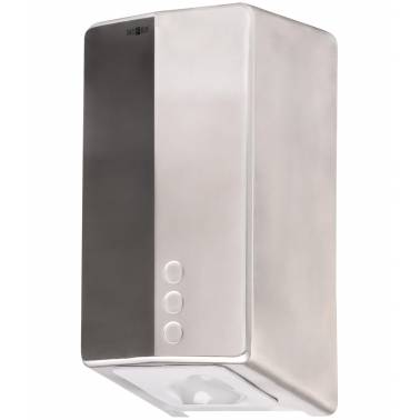 Hand dryer with electronic sensor made of satin-finished stainless steel Nofer. Reference 01831.S