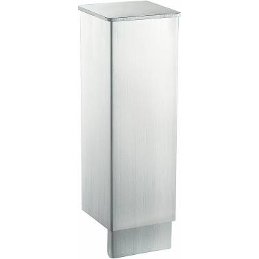 Dosificador de jabón líquido fabricado en acero inoxidable con capacidad de 300ml marca Nofer