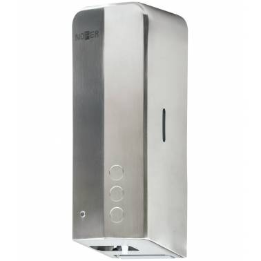 Automatic stainless steel soap dispenser 1000ml various finishes Nofer brand. Reference 03039.S