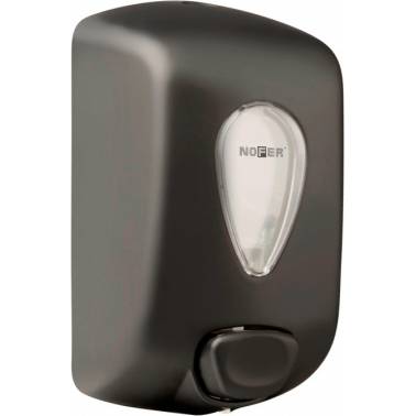 Distributeur de savon en plastique ABS noir ou blanc, 1 L, marque Nofer. Référence 03036.N