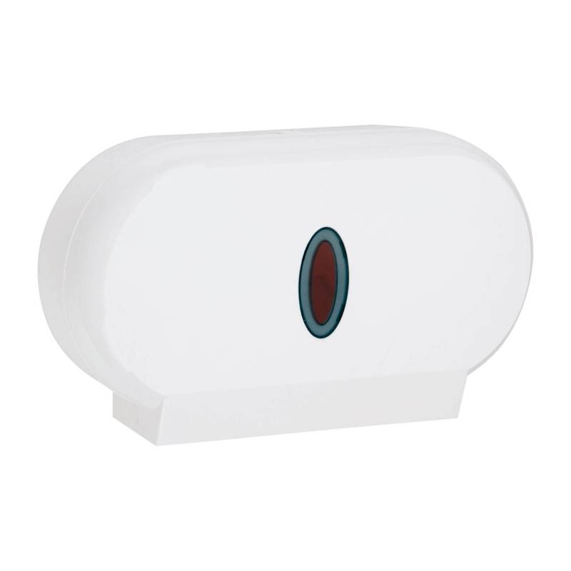 Doppelter industrieller Papierspender aus weißem ABS, Marke Nofer