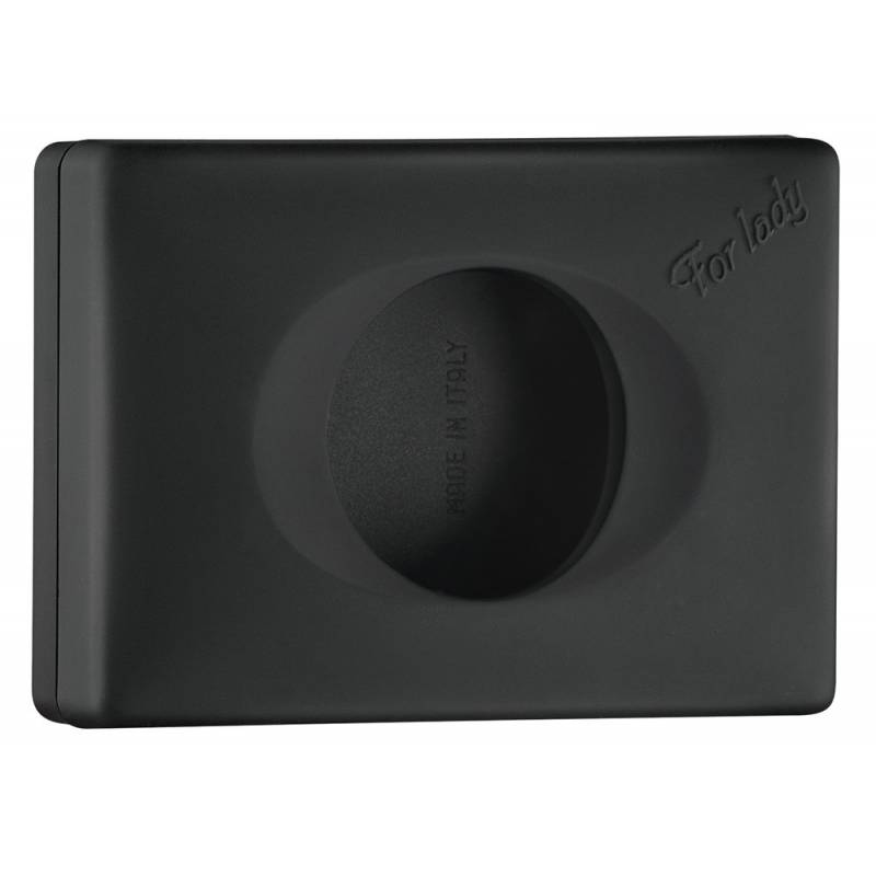 Hygienic bag dispenser made of black ABS, Nofer brand