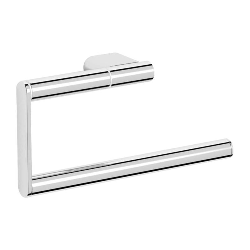 Toallero de baño fabricado en latón cromado acabado brillo marca Nofer. Referencia 16341.B