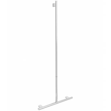 Shower grab bar, handle type, made of bright chrome plated brass, Nofer brand