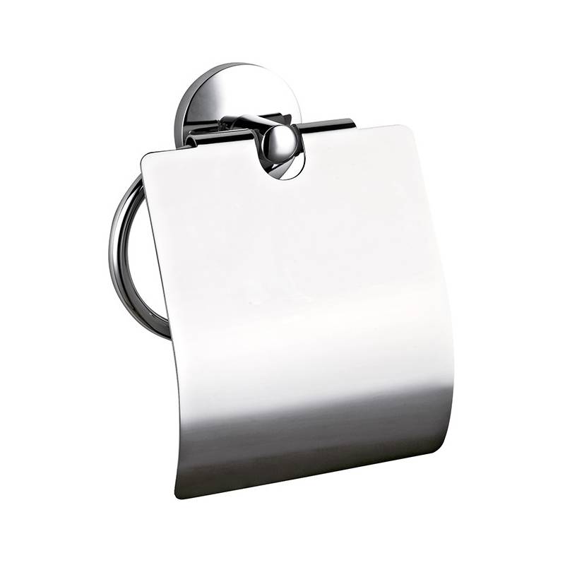 Toilet paper holder with lid, Monaco model, Nofer brand