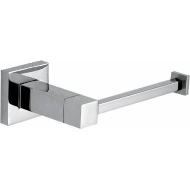 Porta rolo de papel higiênico reserva para banheiro em aço inoxidável, modelo Barcelona, marca Nofer