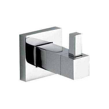 Porte-manteau carré de salle de bain en acier inoxydable, modèle Barcelona, marque Nofer