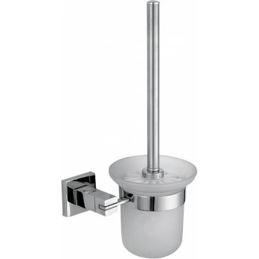 Wall mounted toilet brush holder made of stainless steel, Barcelona model, Nofer brand