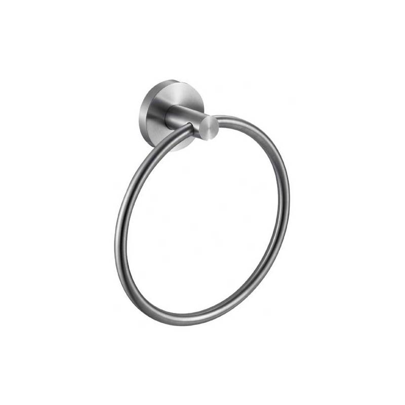 Toallero de baño tipo aro fabricado en acero inoxidable modelo Niza marca Nofer