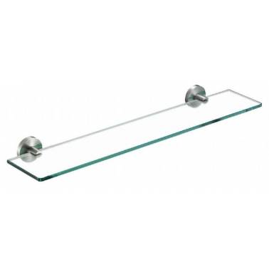 Bathroom shelf made of stainless steel and glass, Niza model, Nofer brand