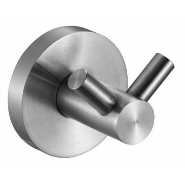 Doppelter runder Badezimmerbügel aus Edelstahl, Modell Niza, Marke Nofer