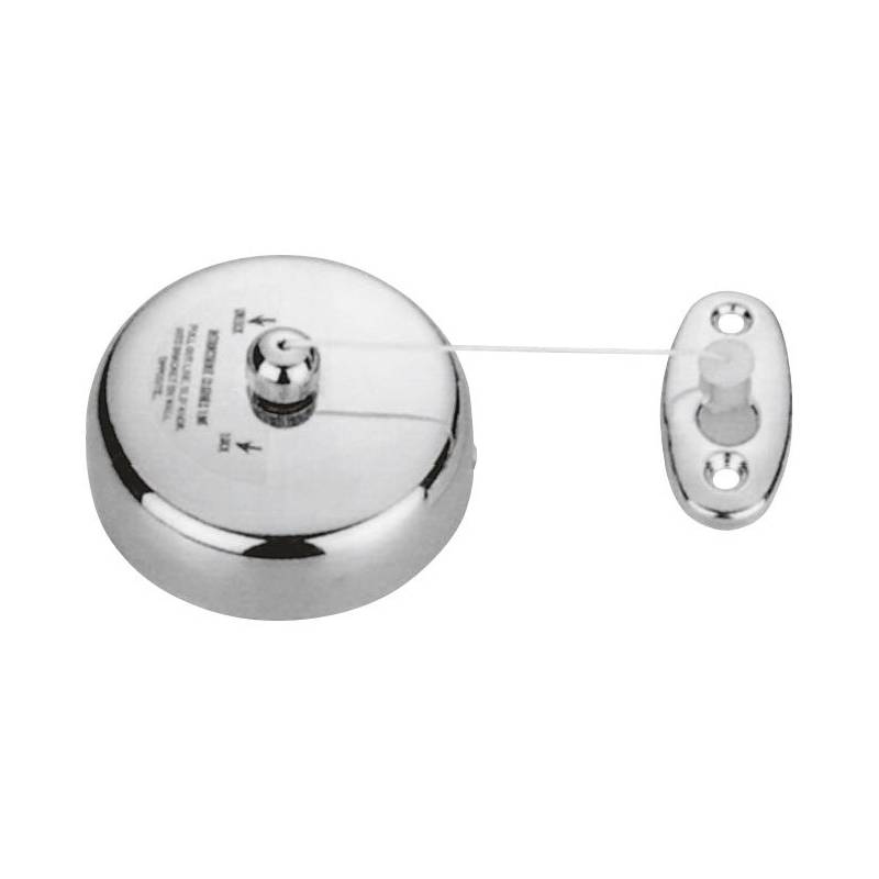 Tendedero retráctil fabricado en acero inoxidable brillo modelo Classic marca Nofer