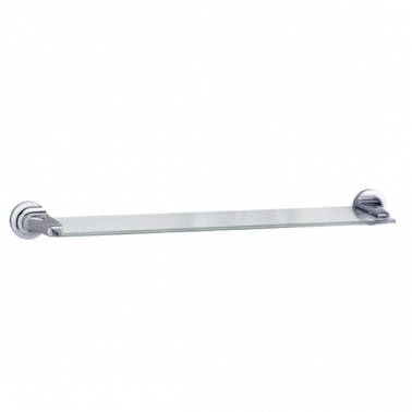 Prateleira de vidro para banheiro, acabamento brilhante, modelo Hotel, marca Nofer