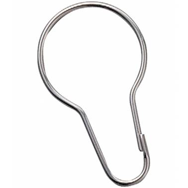 Pacote com 12 argolas para cortina de chuveiro da marca Nofer