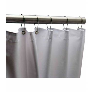 Cortina de ducha opaca anti bacterias y anti moho marca Nofer. Referencia 09051.106.V