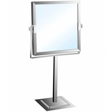 Nofer brand square countertop magnifying mirror