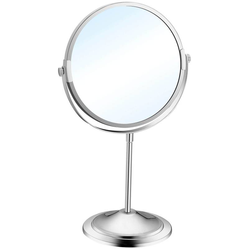 Nofer brand double-sided countertop magnifying mirror