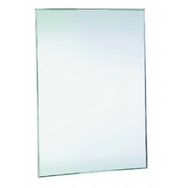 Espejo de baño con marco fabricado en acero inoxidable distintos tamaños y dimensiones marca Nofer
