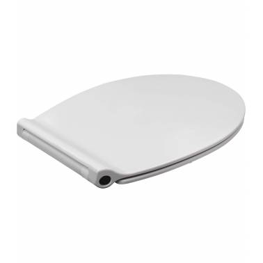 Asiento con tapa universal para inodoro con caída lenta marca Nofer