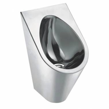Urinario fabricado en acero inoxidable con sistema waterless marca Nofer