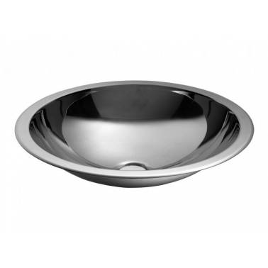Lavabo da appoggio in acciaio inox, marca Nofer. Riferimento 13028.S