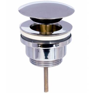 Válvula com tampão em latão cromado, marca Nofer