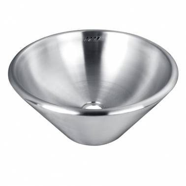 Lavello in acciaio inox da appoggio con troppopieno, marca Nofer