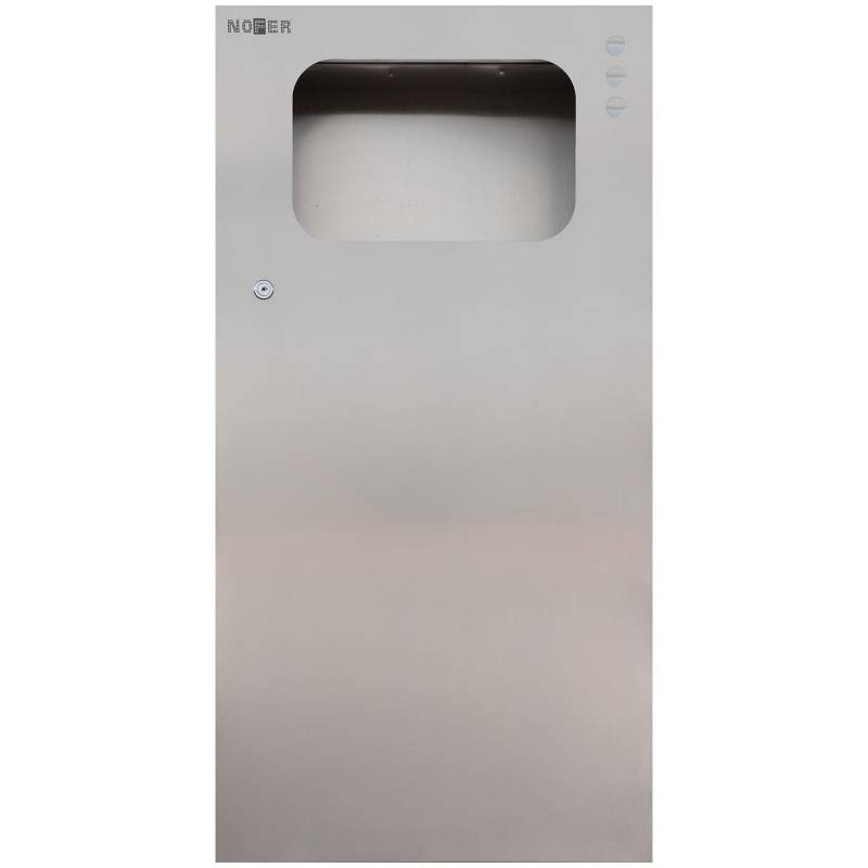 Poubelle encastrable en acier inoxydable satiné d'une capacité de 21 litres de Nofer