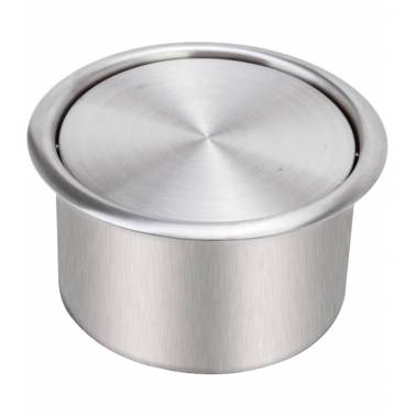 Anello di rifinitura con coperchio per foro cestino rifiuti nel piano di lavoro, marca Nofer