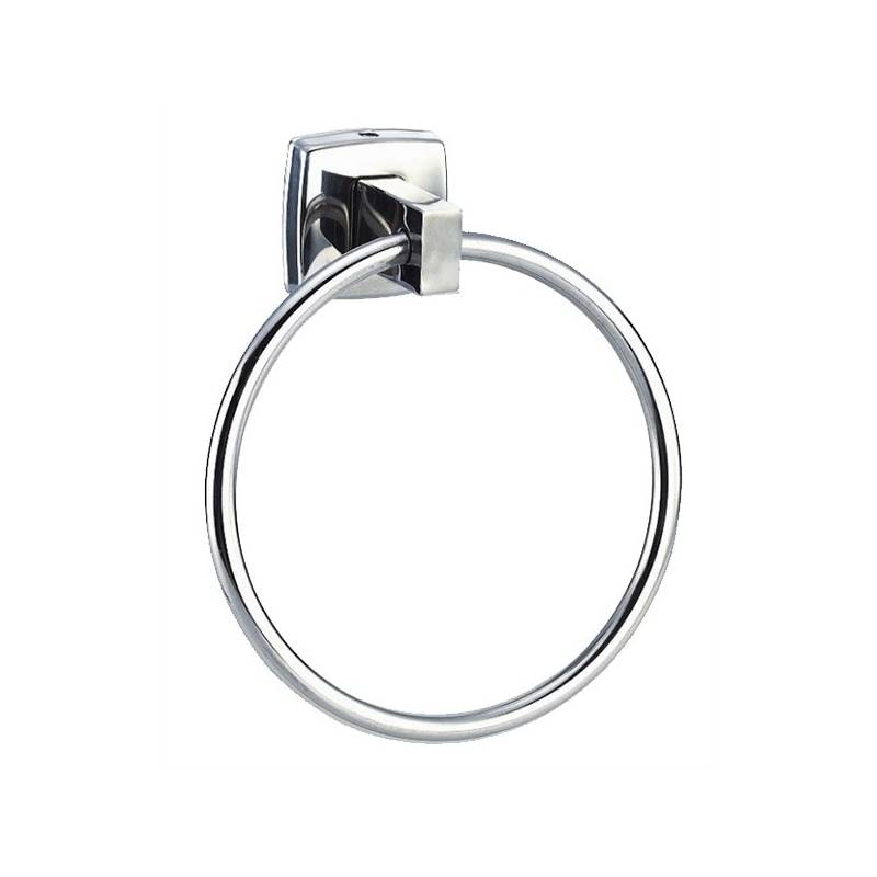 Toalheiro de banheiro tipo anel de aço inoxidável da marca Nofer. Referência 09049.S